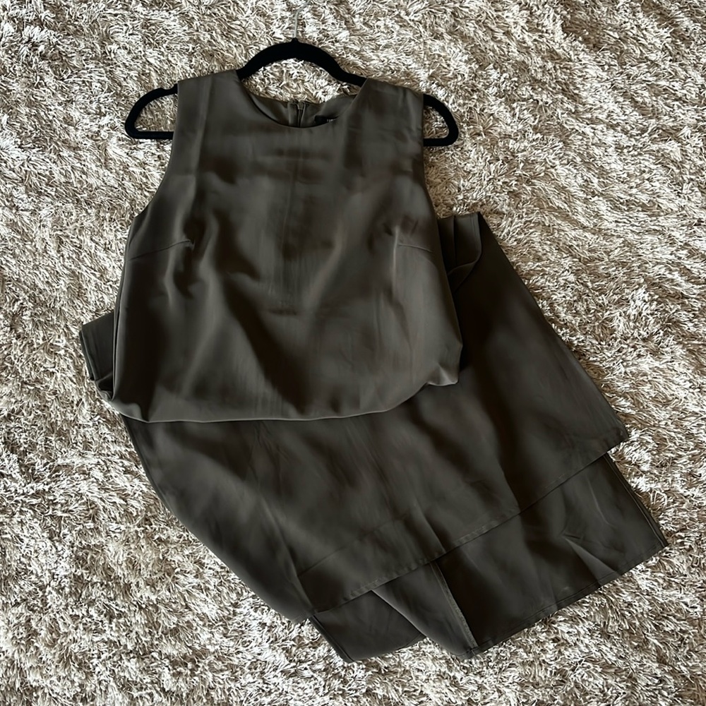 Side slit midi dress